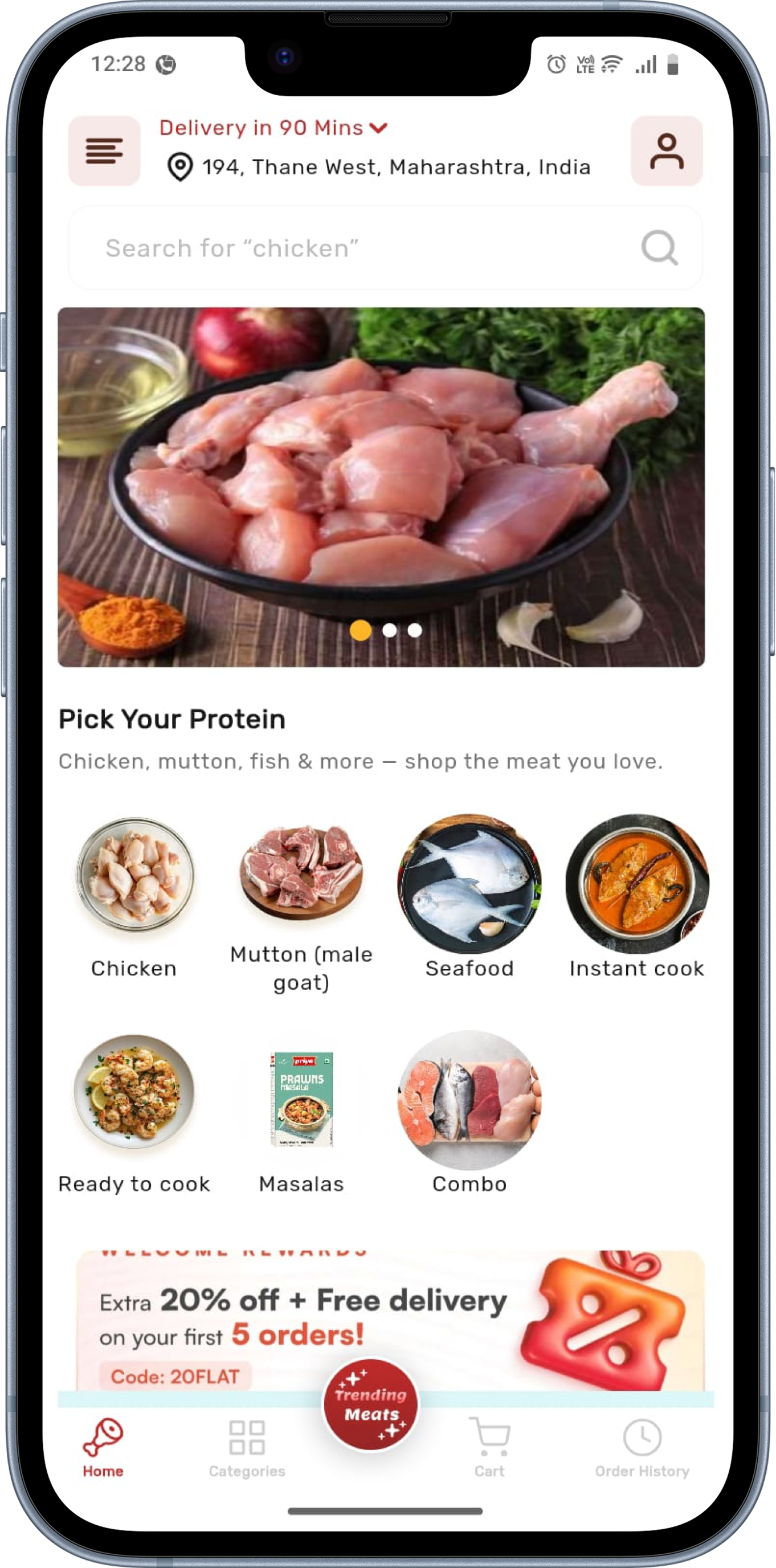 Taza Meat Hub App Screenshot